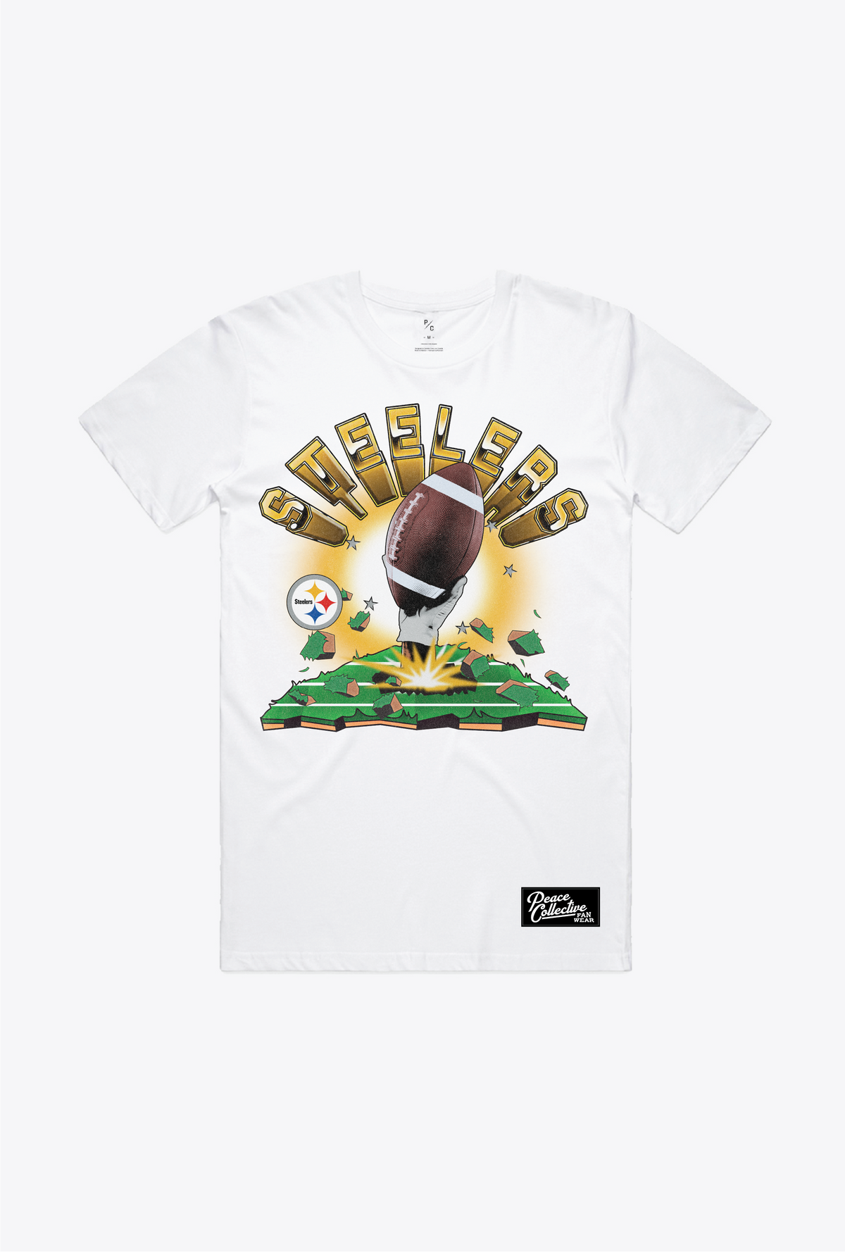 Pittsburgh Steelers Vintage Clubhouse T-Shirt - White