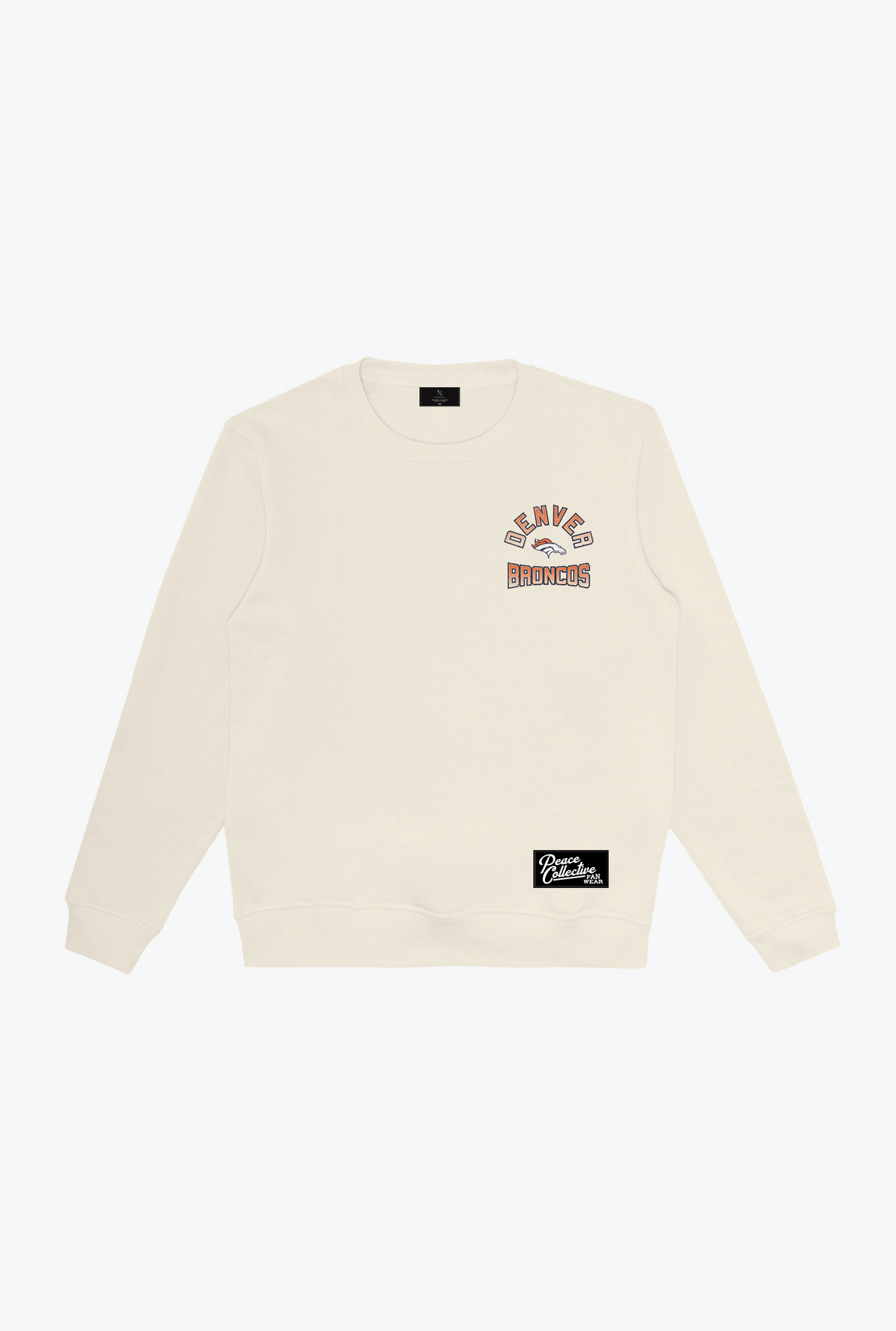 Denver Broncos Vintage Clubhouse Score Crewneck - Ivory