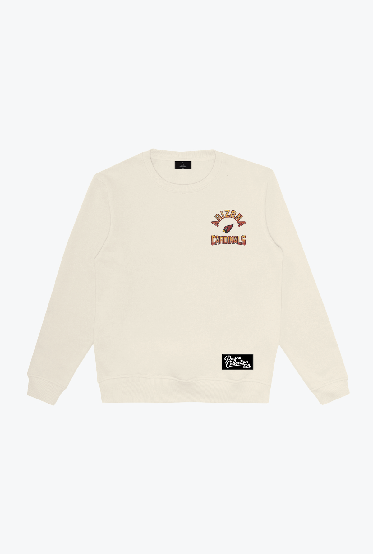 Arizona Cardinals Vintage Clubhouse Score Crewneck - Ivory