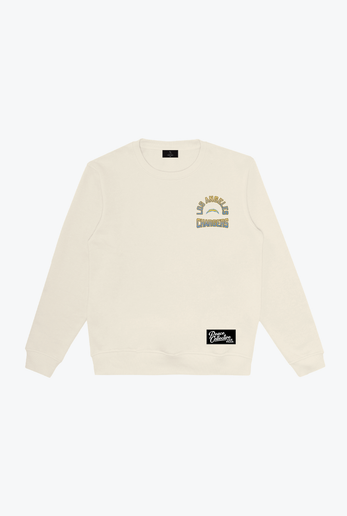 Los Angeles Chargers Vintage Clubhouse Score Crewneck - Ivory