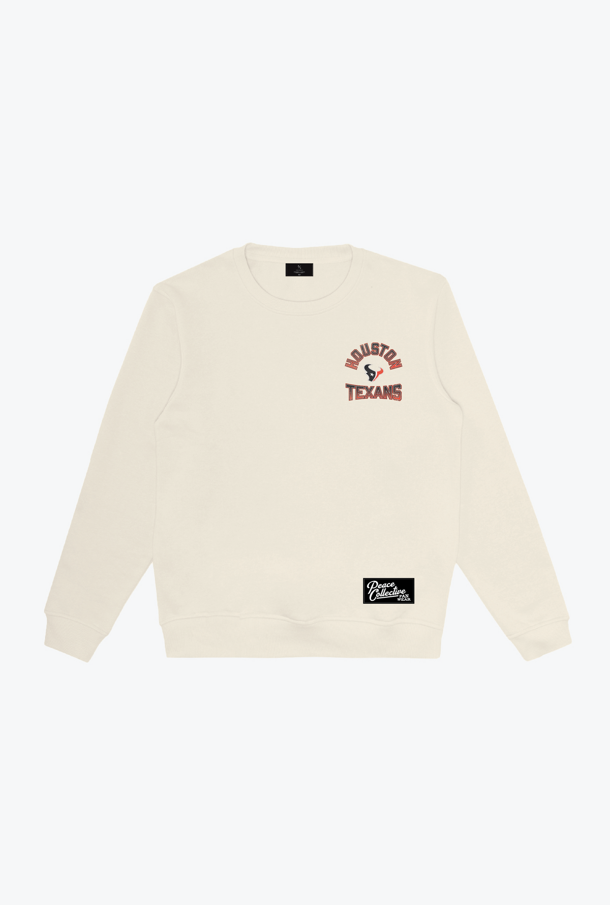 Houston Texans Vintage Clubhouse Score Crewneck - Ivory