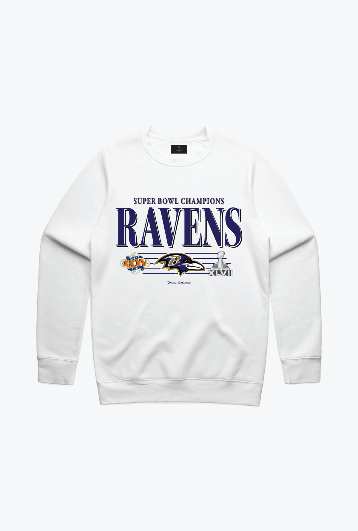 Baltimore Ravens Vintage Crewneck - White
