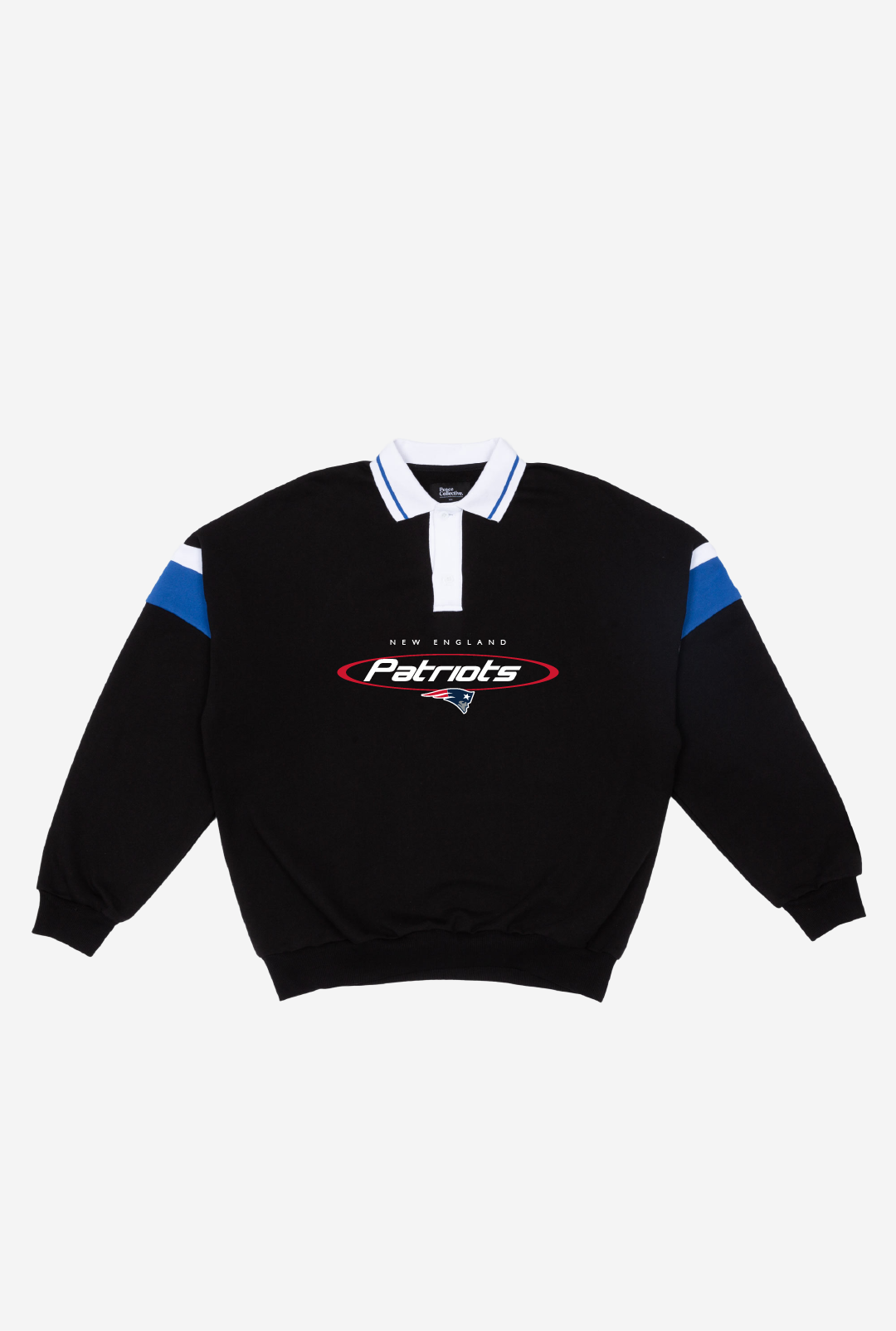 New England Patriots Oversized Rugby - Black / Royal