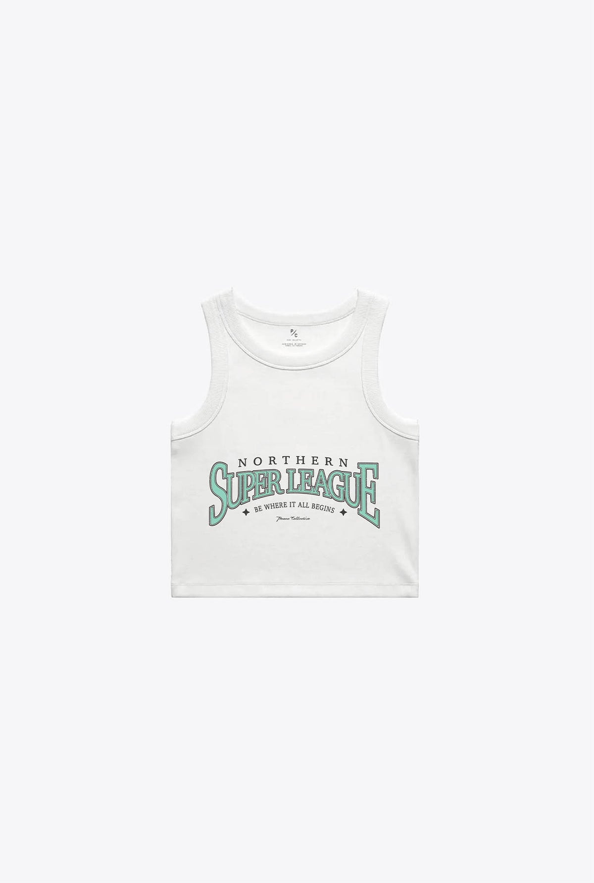 NSL Women's Cropped Tank - White