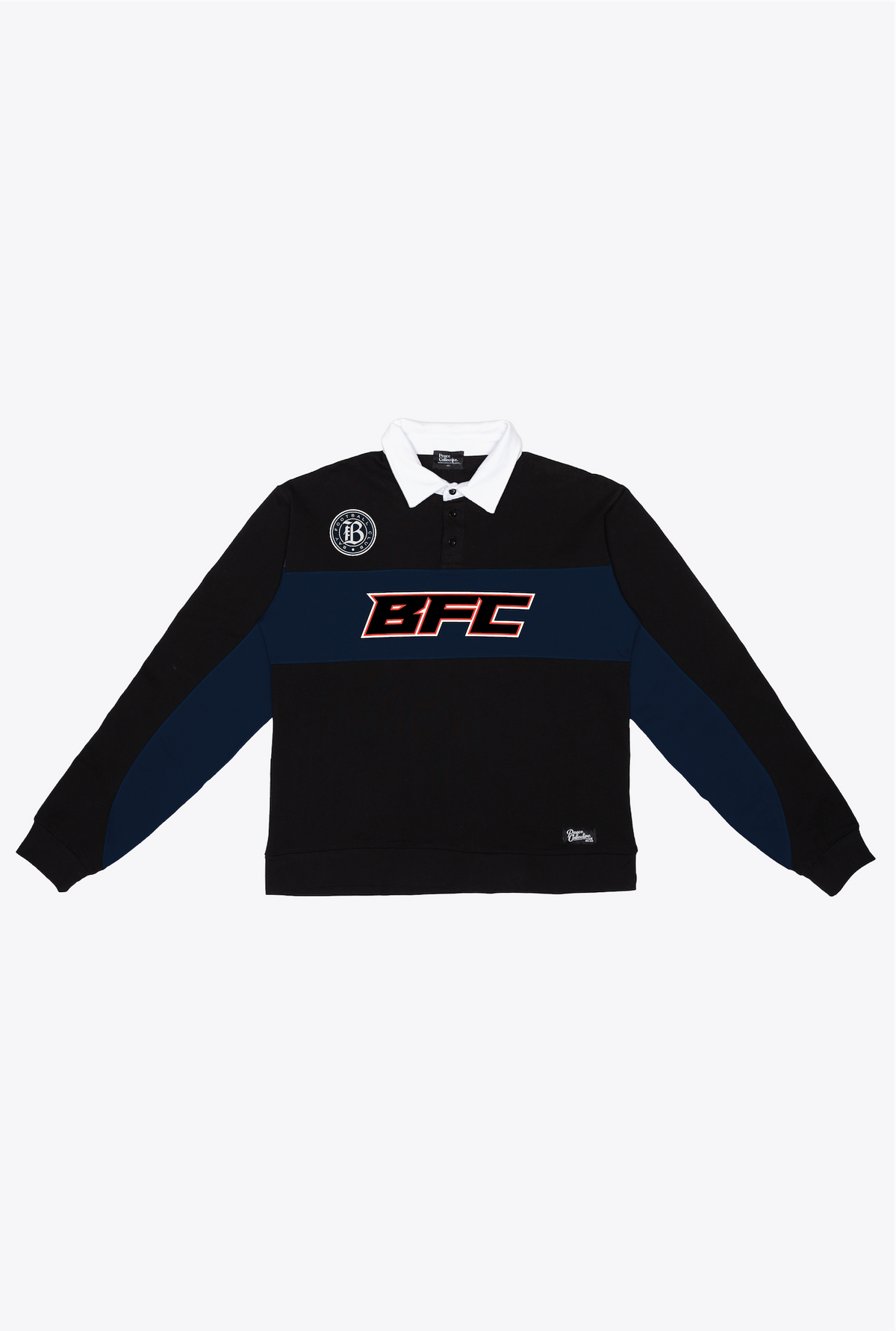Bay FC Rugby Polo - Black / Navy