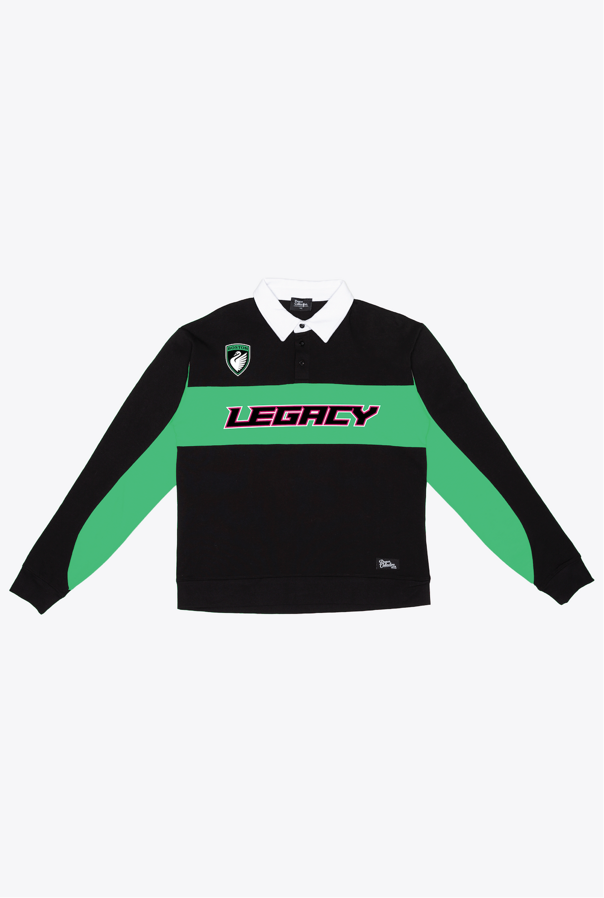 Boston Legacy FC Rugby Polo - Black / Green