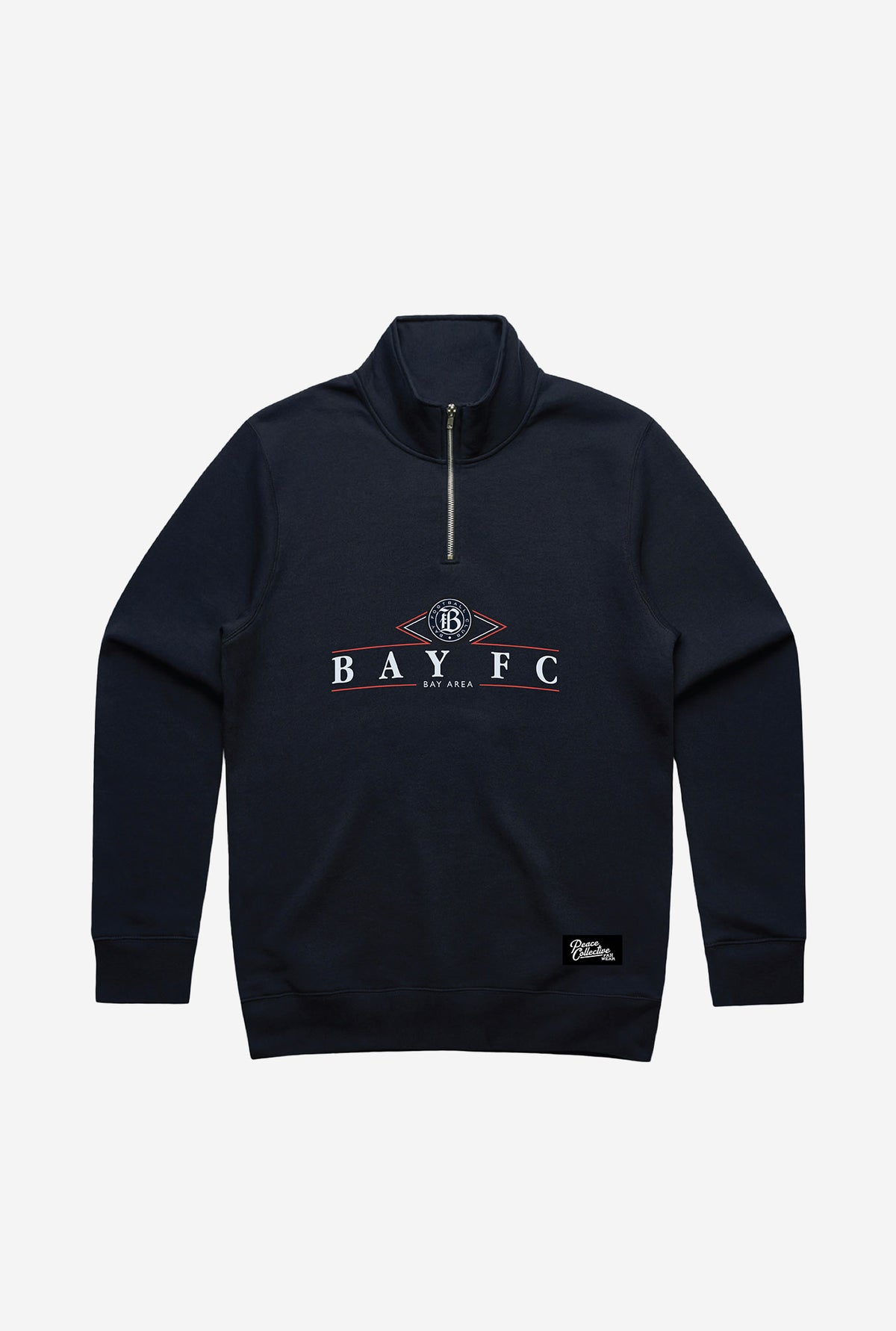 Bay FC Vintage Quarter Zip - Navy