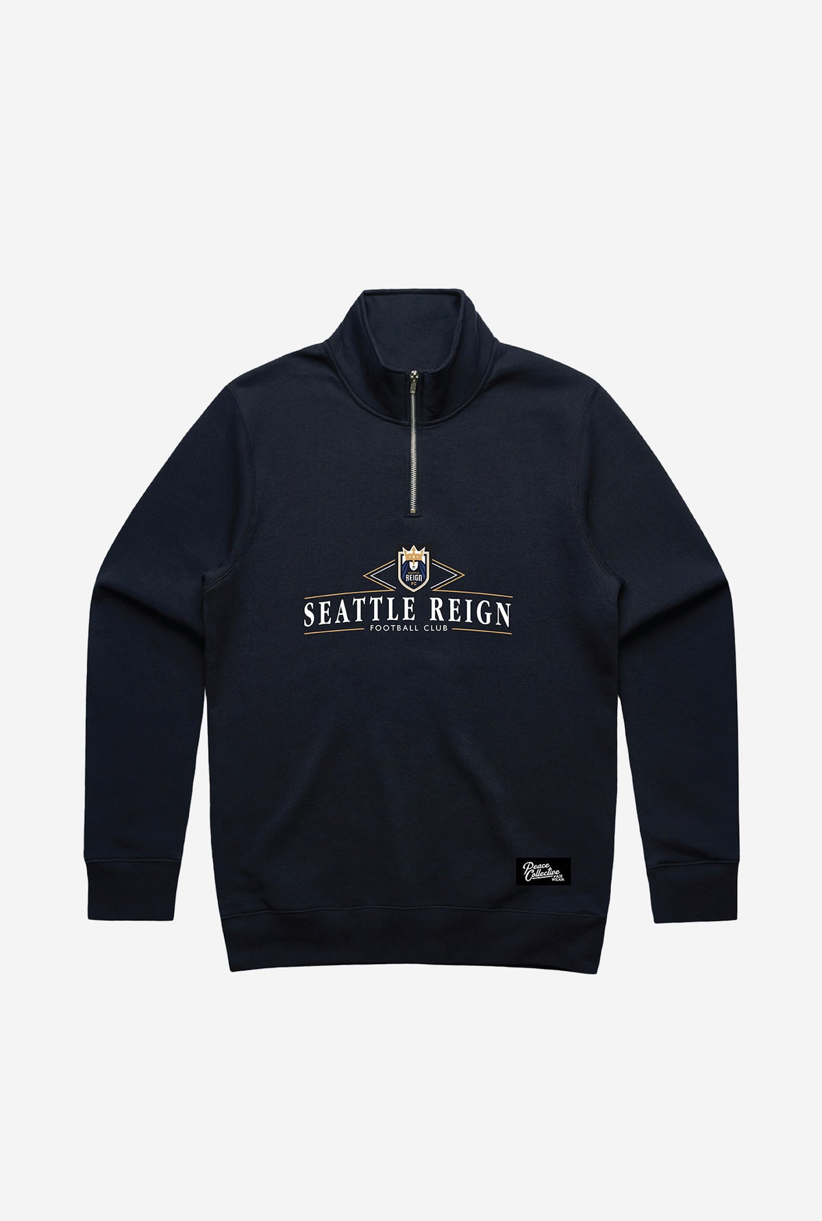 Seattle Reign FC Vintage Quarter Zip - Navy