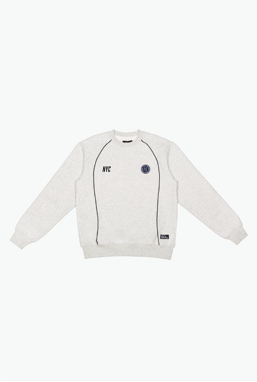 New York City FC Heavyweight Piping Crewneck - Ash
