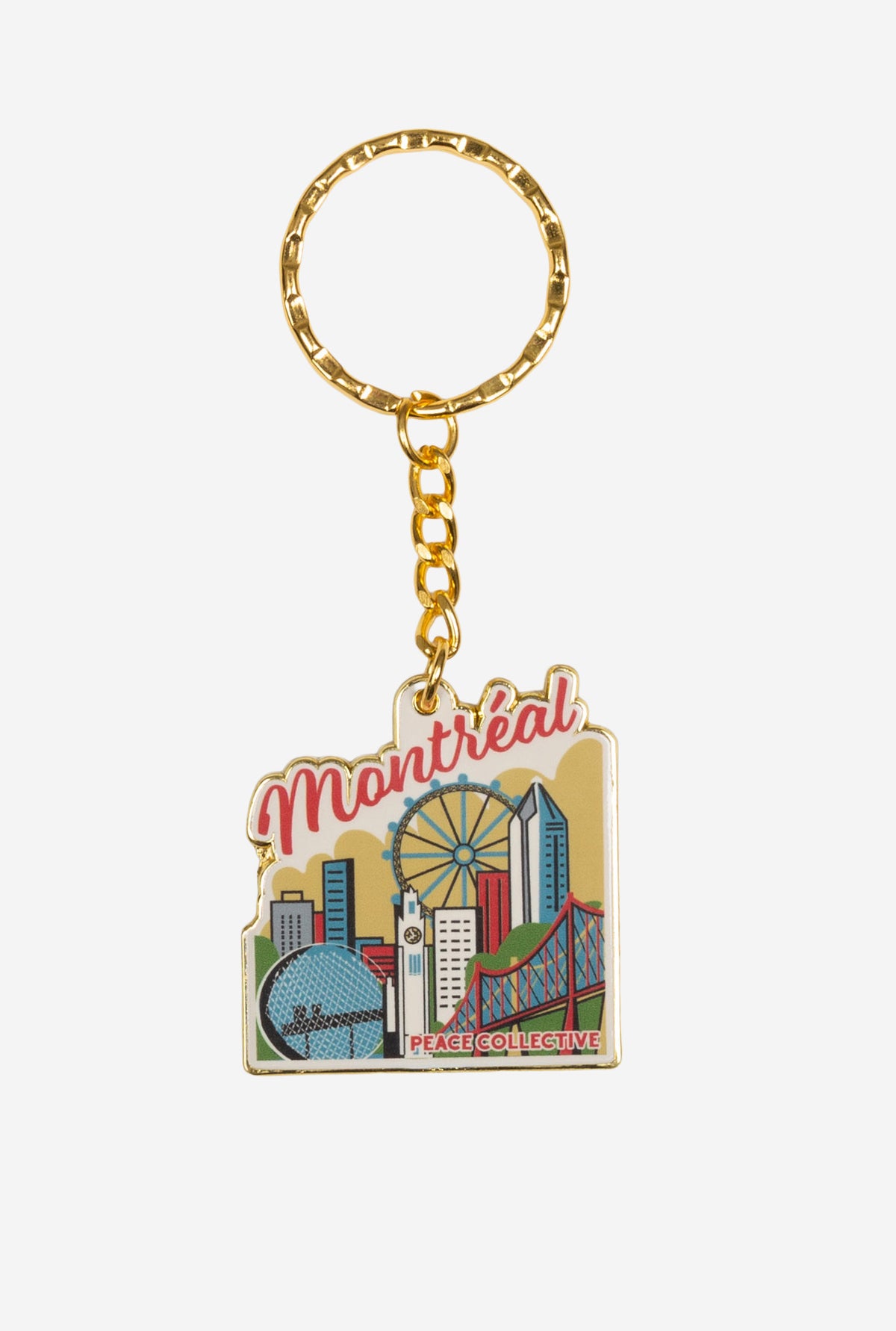 Home is Montreal Keychain - Multicolour