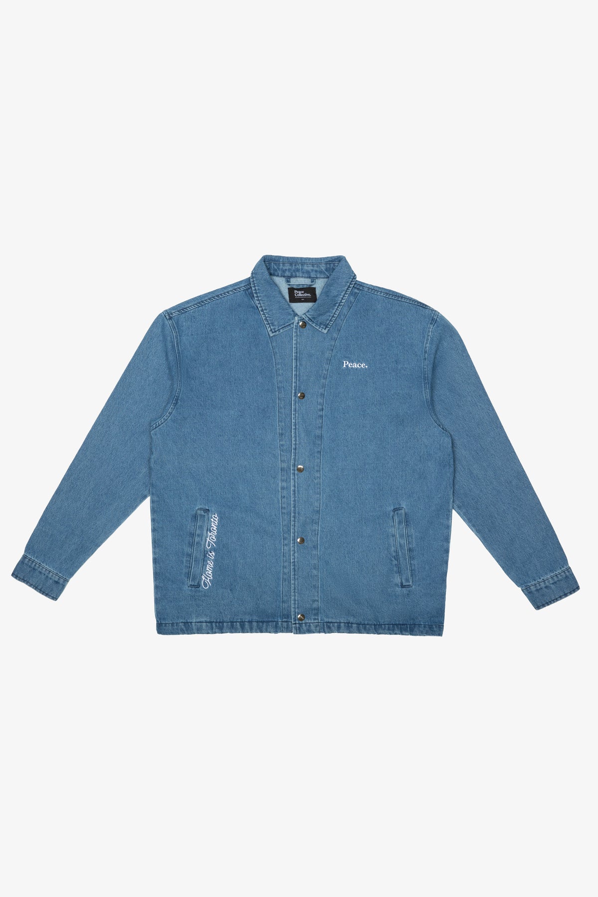 Home is Toronto Anniversary Coach Jacket - Denim