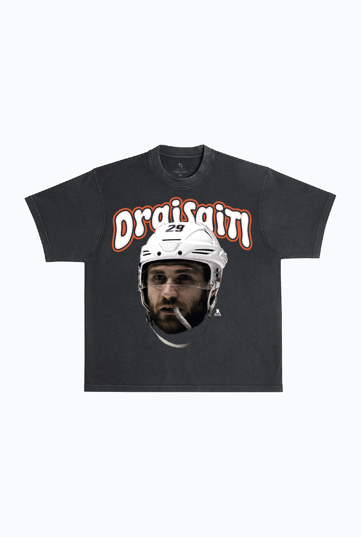Leon Draisaitl Heavyweight Garment Dyed T-Shirt - Black