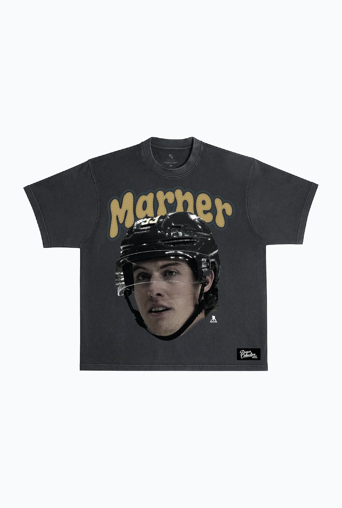 Mitch Marner Heavyweight Garment Dyed T-Shirt - Black