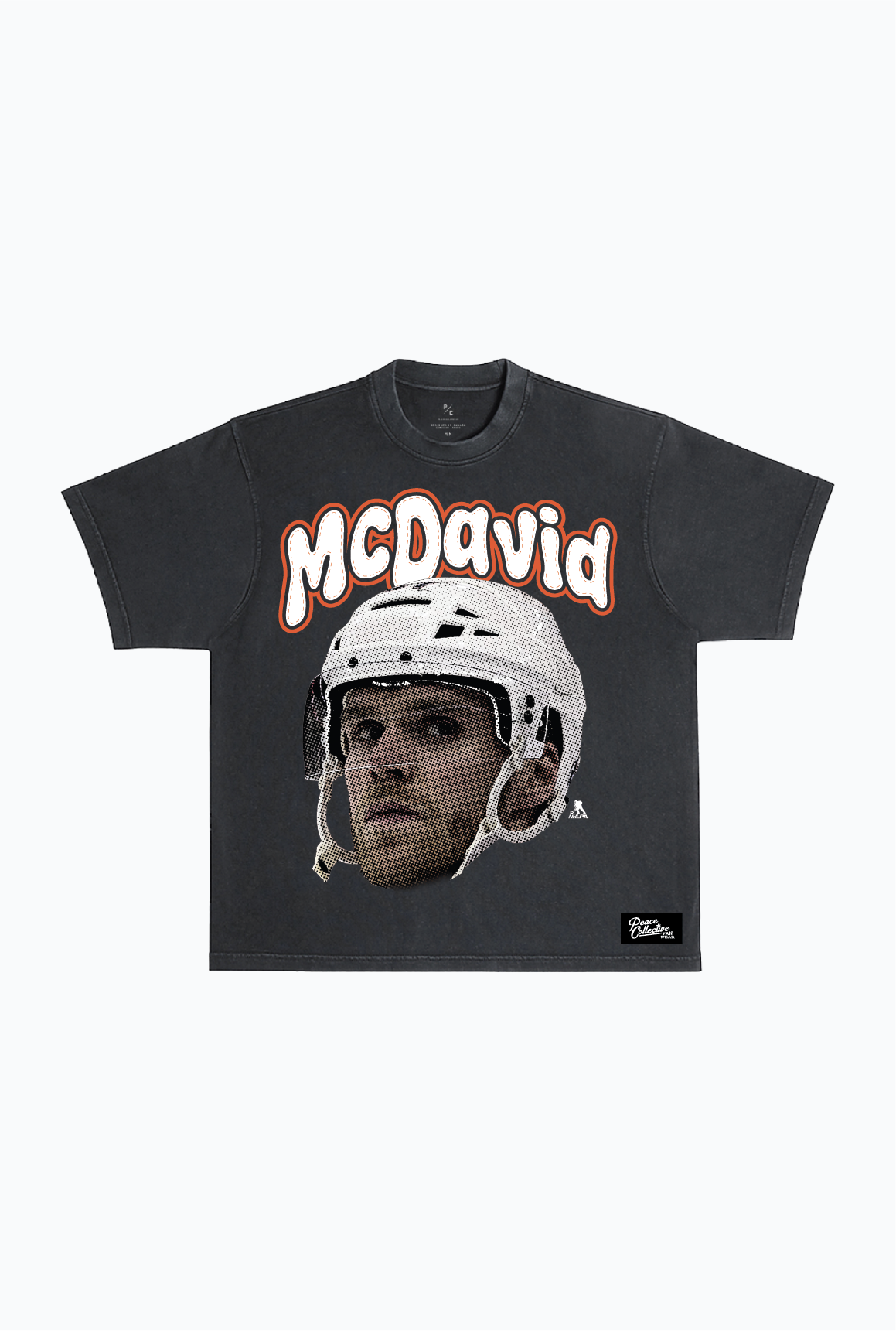 Connor McDavid Heavyweight Garment Dyed T-Shirt - Black