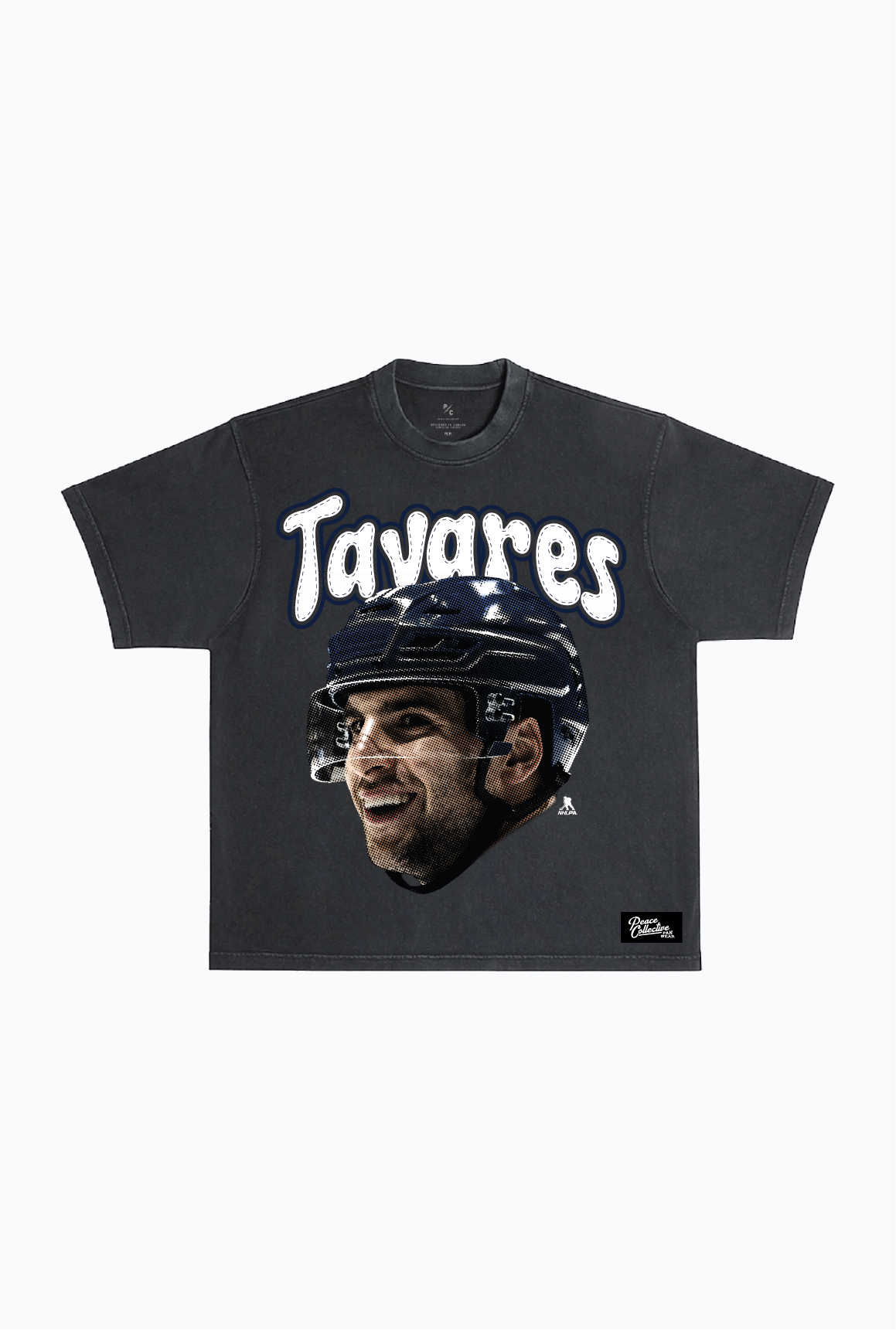 John Tavares Heavyweight Garment Dyed T-Shirt - Black