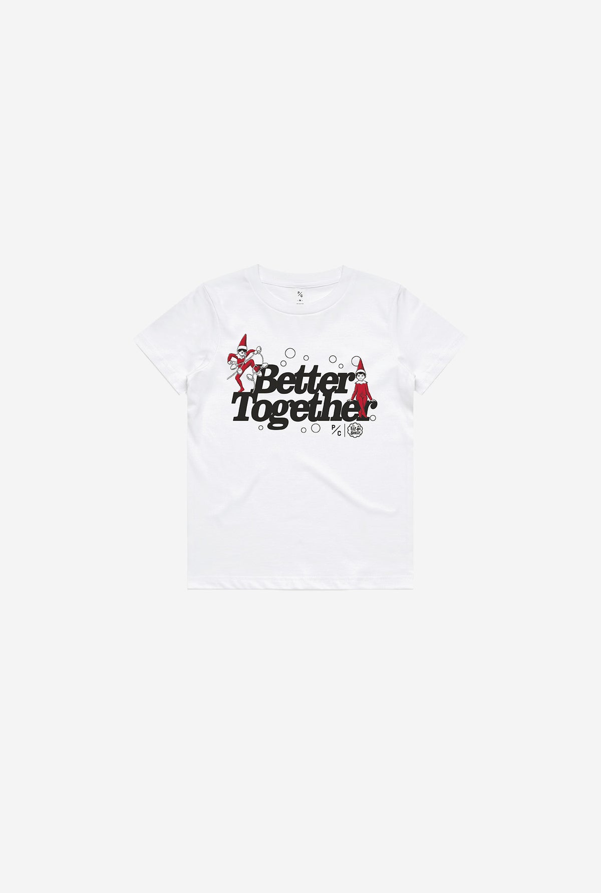 P/C x The Elf on the Shelf®: Better Together Youth T-Shirt - White