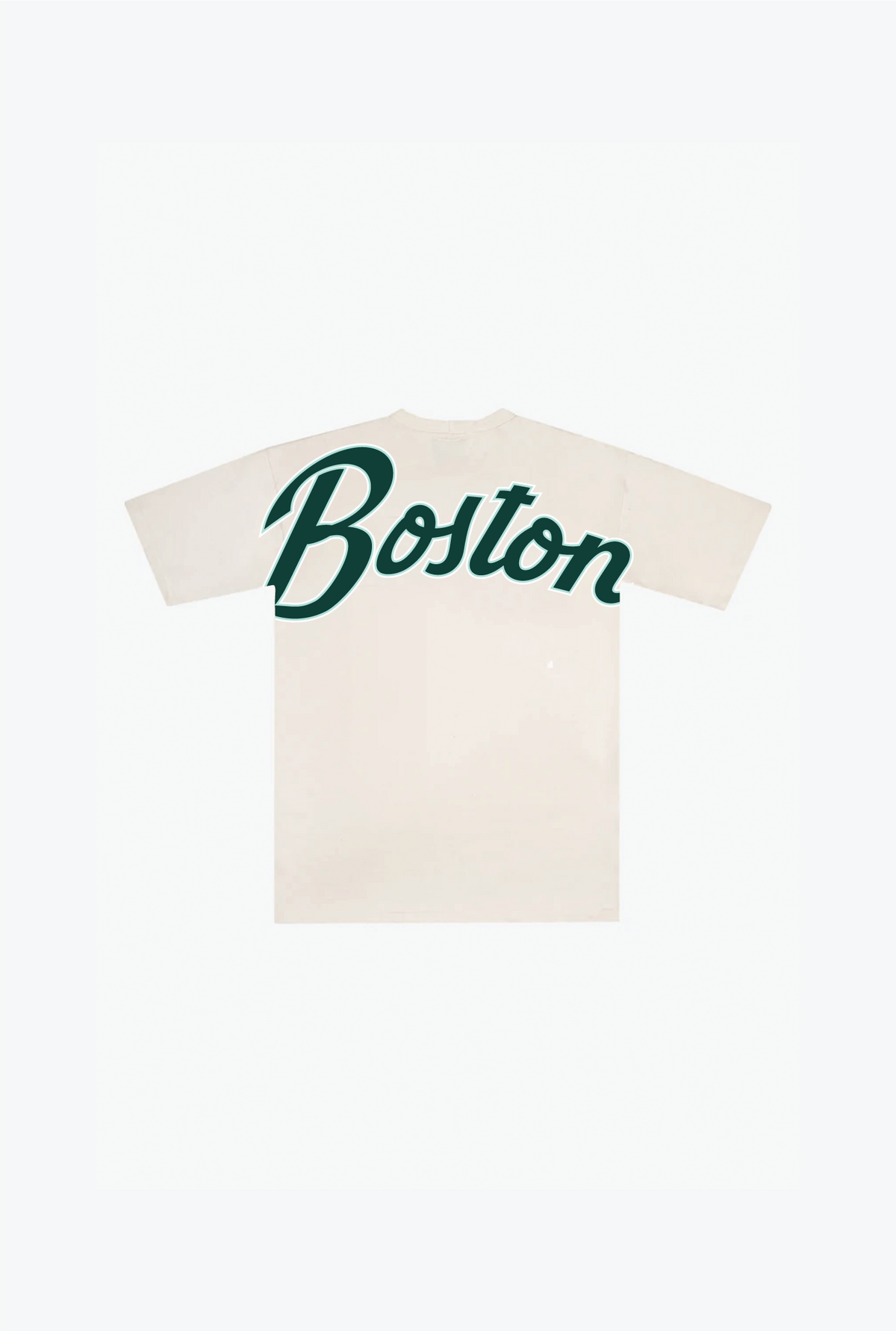 T-shirt Boston Fleet Spirit Script pour jeunes (poids lourd) - Ivoire