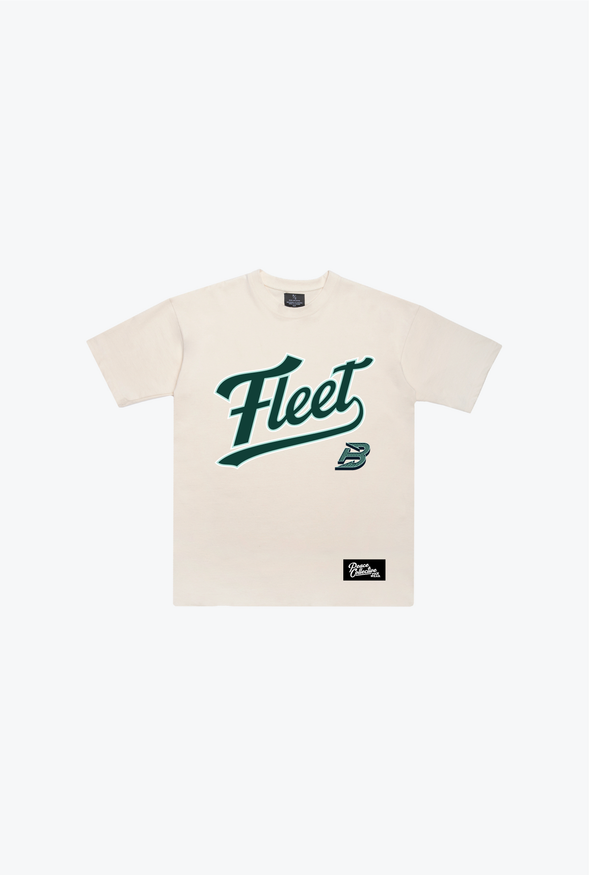 T-shirt Boston Fleet Spirit Script pour jeunes (poids lourd) - Ivoire