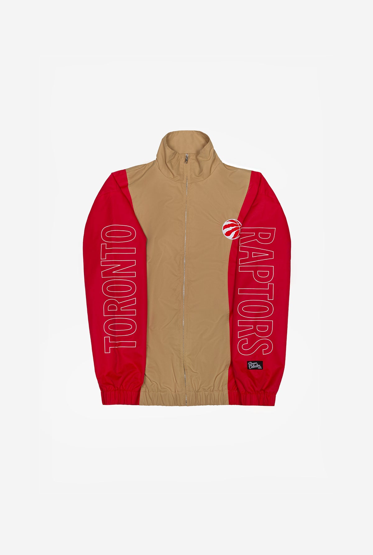 Toronto Raptors Colour Block Windbreaker Jacket - Ivory / Red