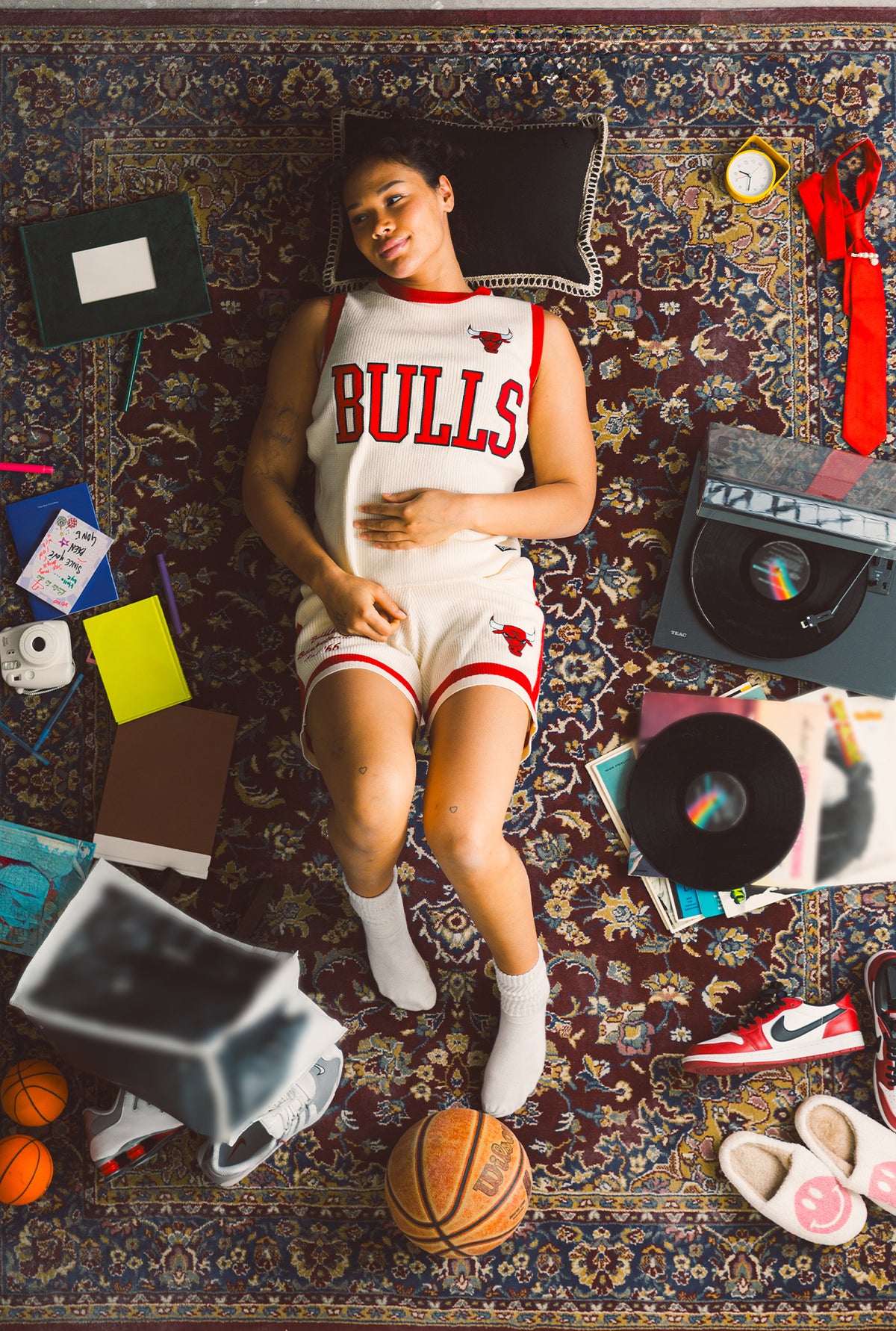 Chicago Bulls Knit Basketball Shorts - Ivory