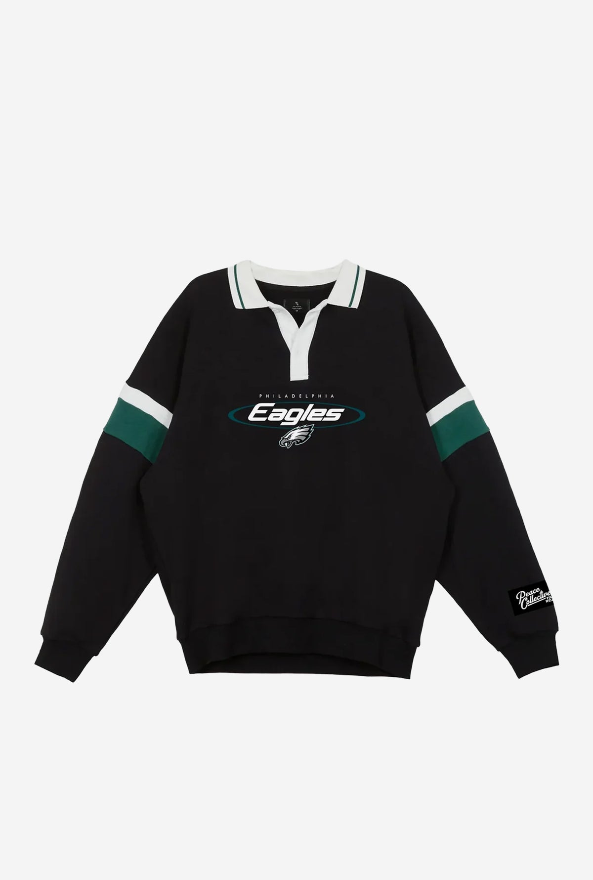 Philadelphia Eagles Oversized Rugby - Black / Midnight Green