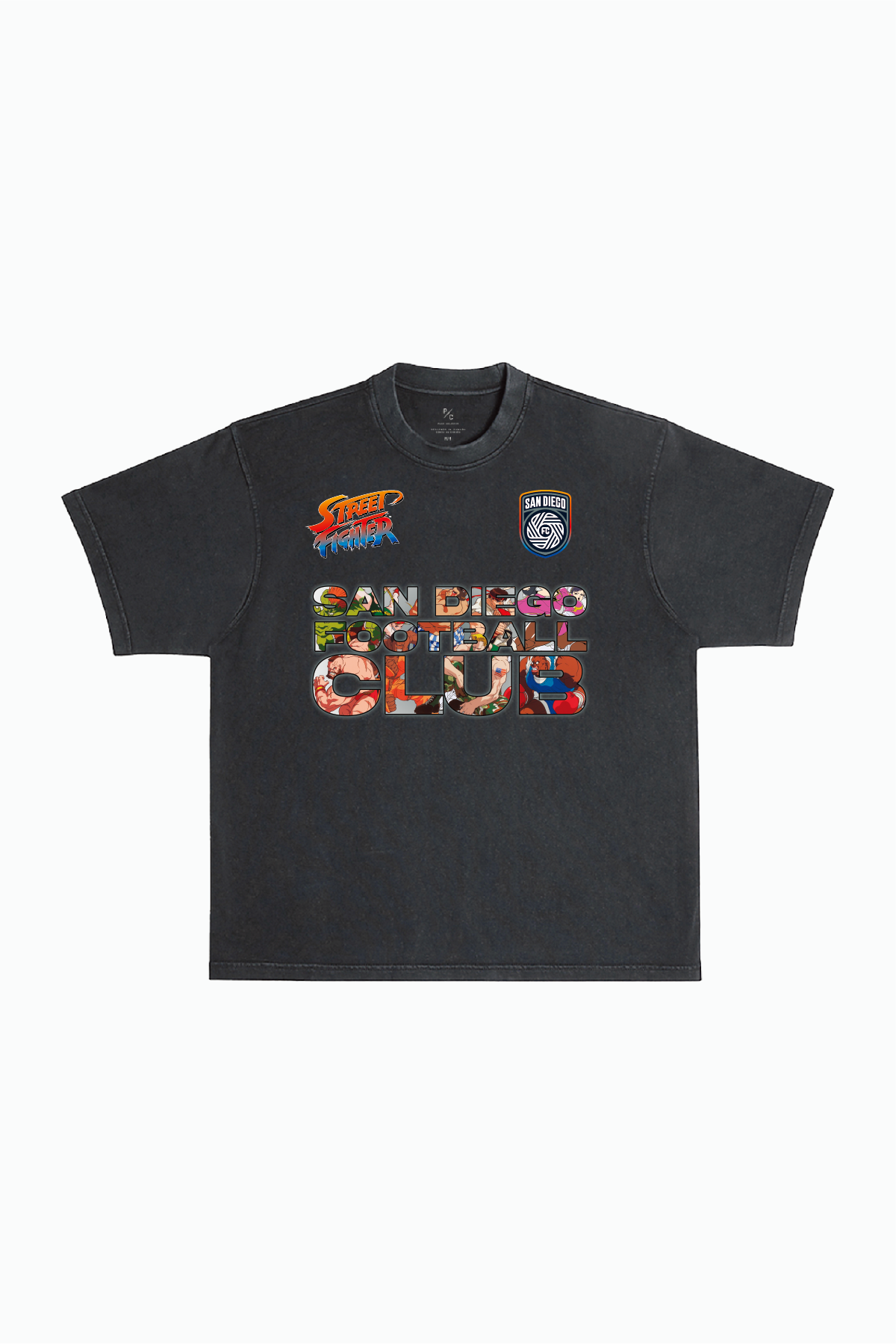 San Diego FC x Street Fighter Character Premium T-Shirt - Black
