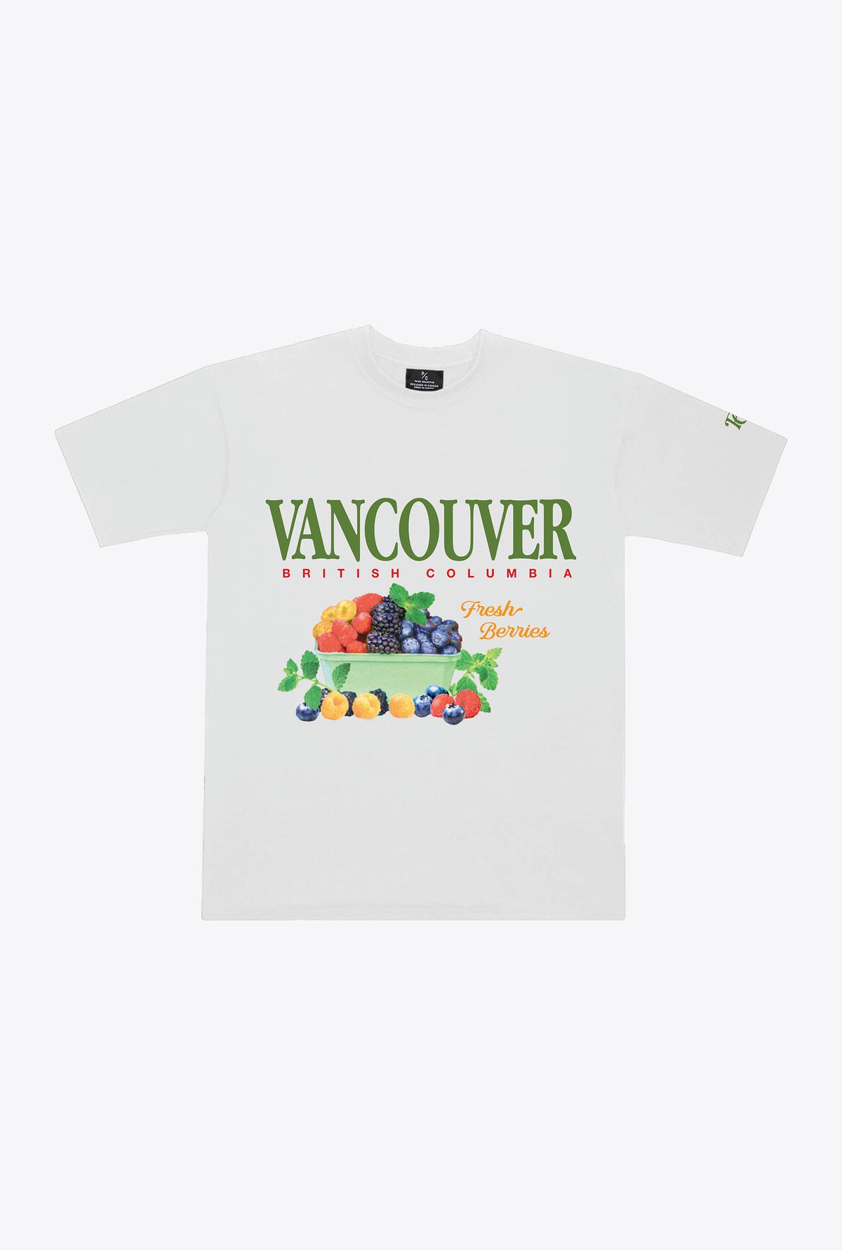 Vancouver Food Scene Heavyweight T-Shirt - White