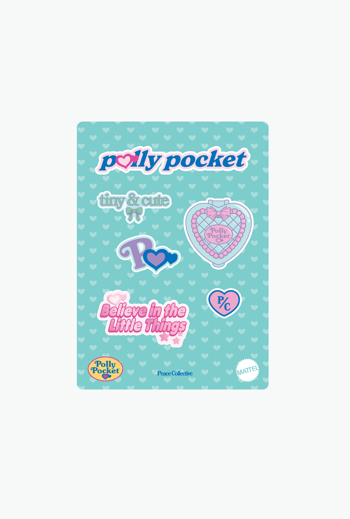 Polly Pocket™ x P/C Sticker Sheet - Multicolour