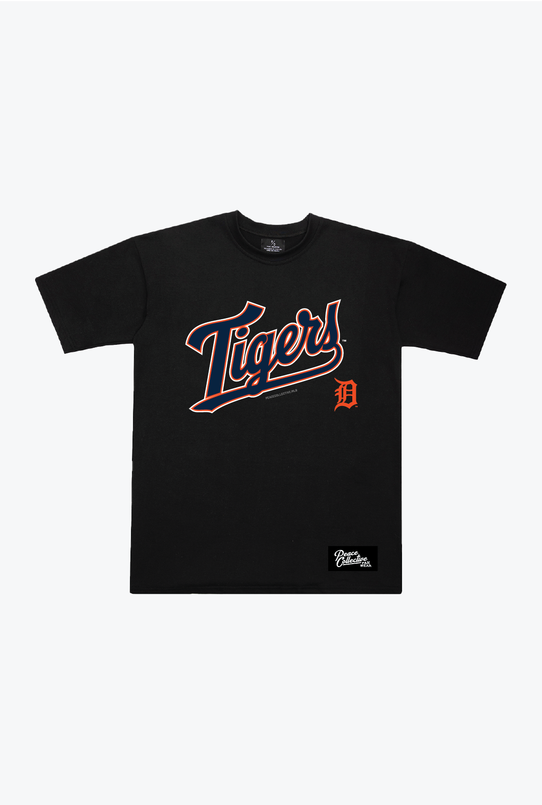 Detroit Tigers Spirit Heavyweight T-Shirt - Black