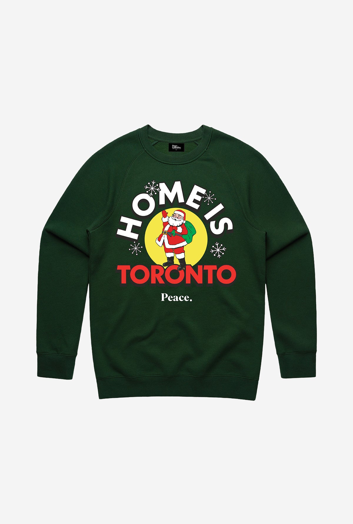 Home is Toronto Santa Claus Parade Crewneck - Forest Green