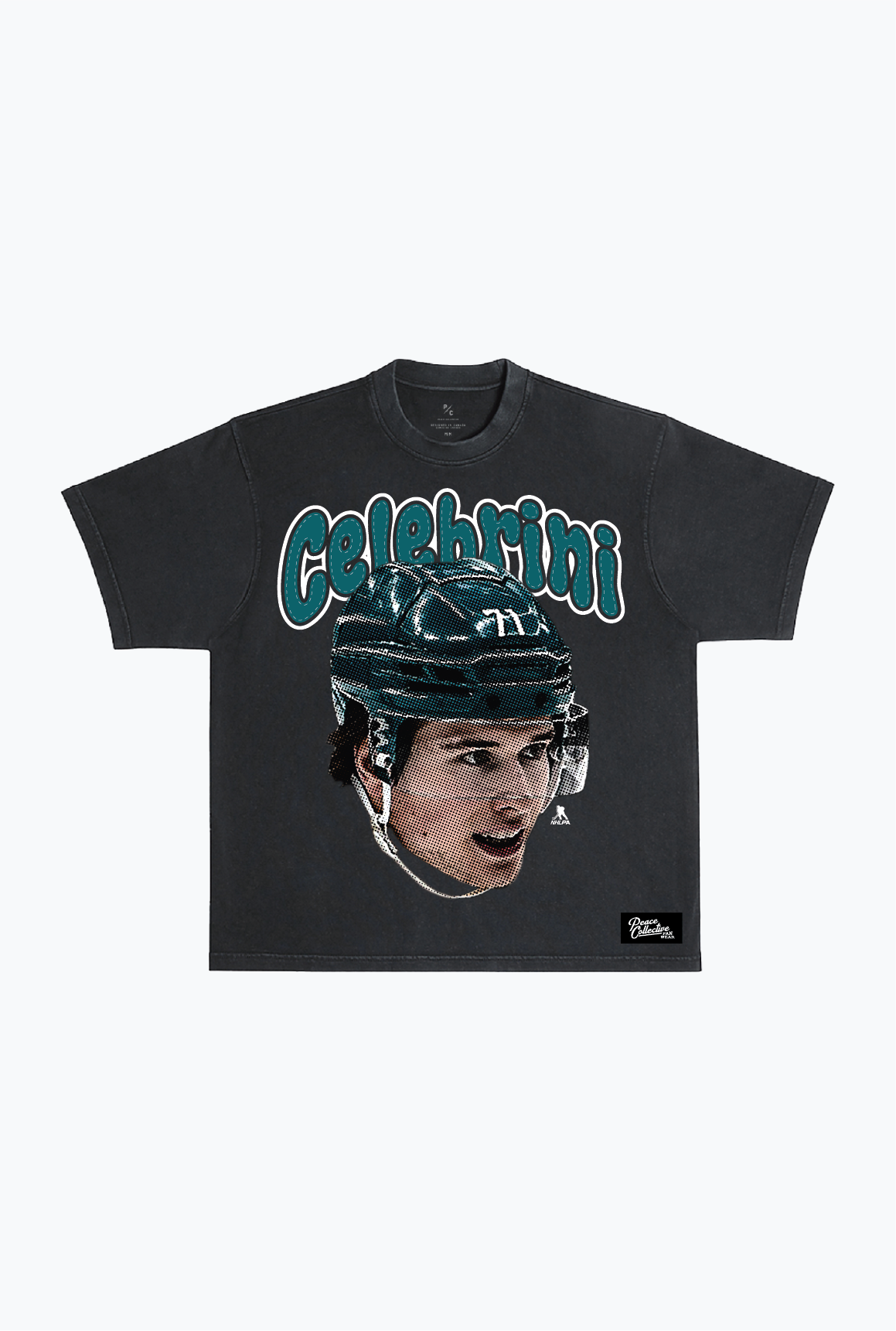 Macklin Celebrini Heavyweight Garment Dyed T-Shirt - Black