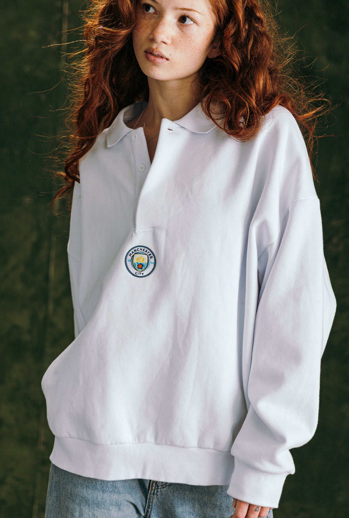 Manchester City Oversized Rugby - White