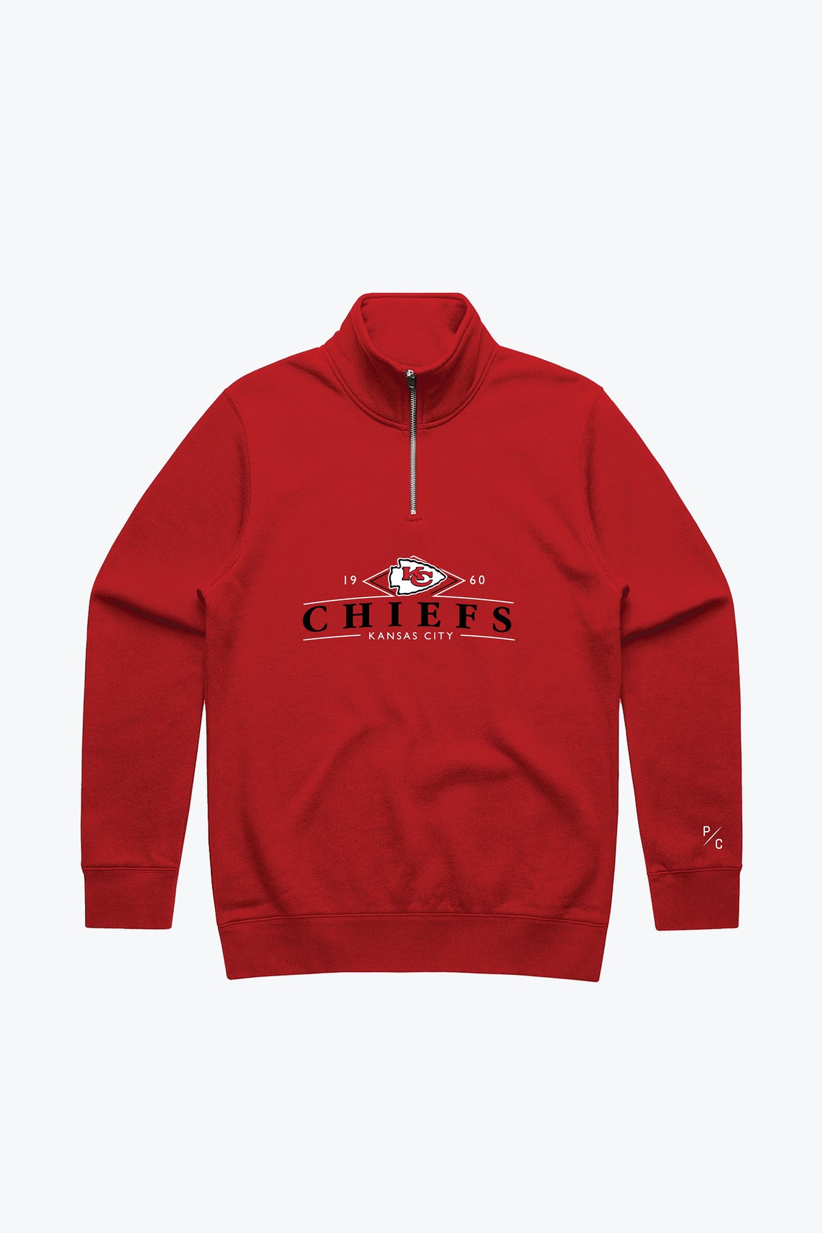 Kansas City Chiefs Vintage Quarter Zip - Red