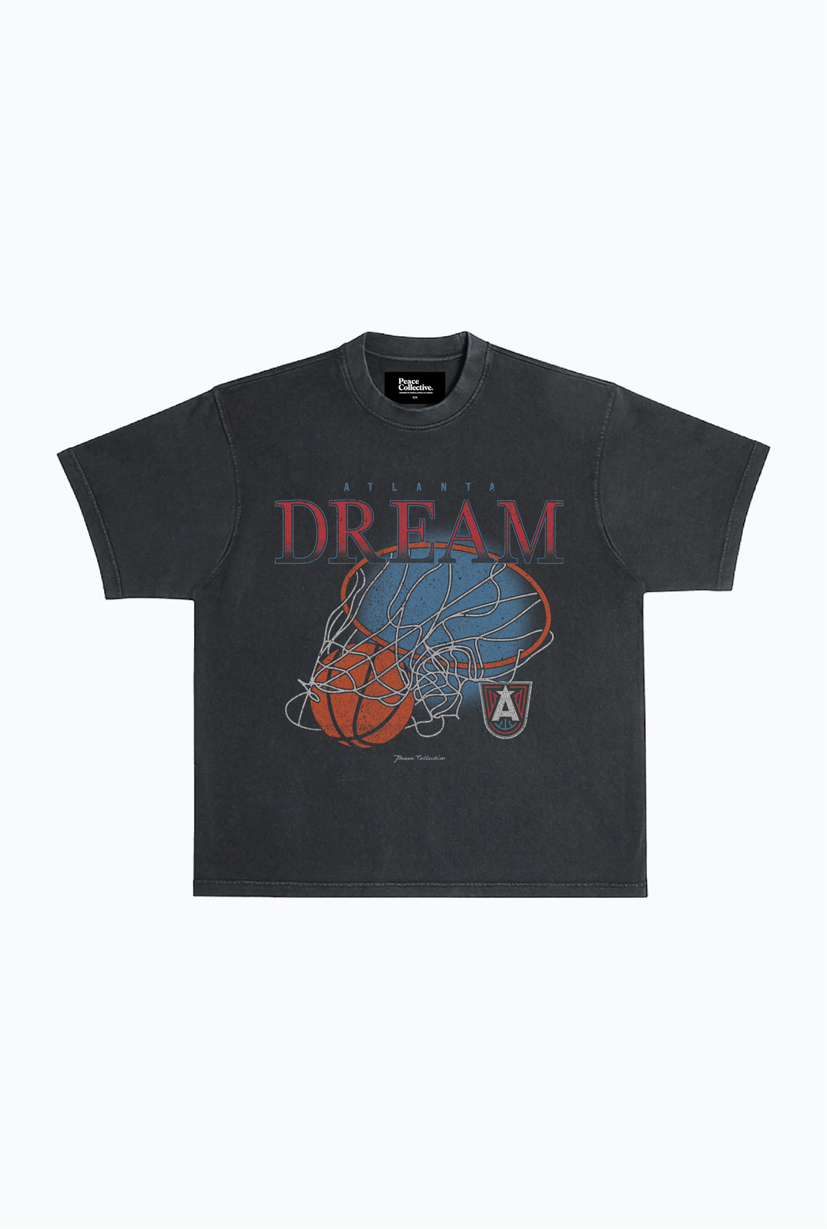 Atlanta Dream Heavyweight T-Shirt - Off Black