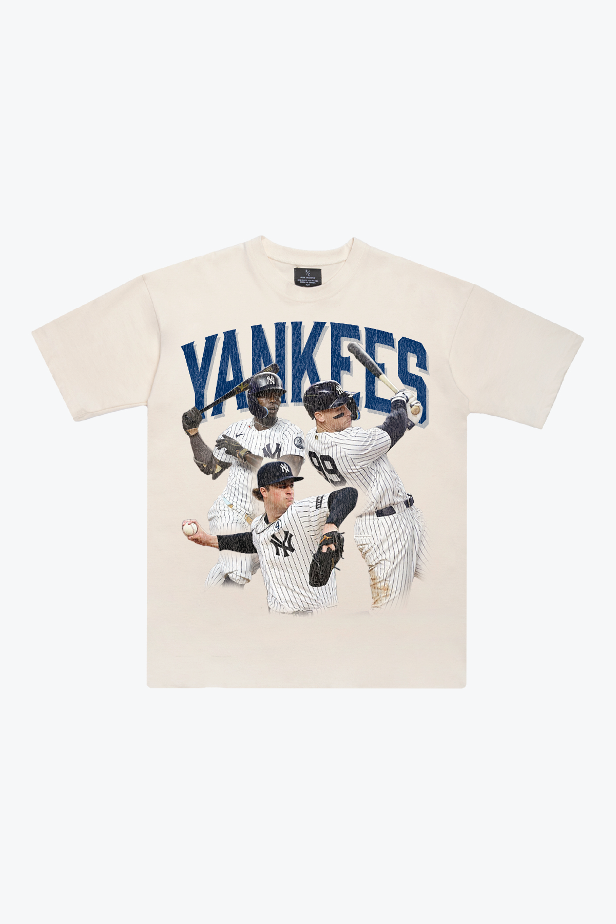 New York Yankees Team Heavyweight T-Shirt - Ivory