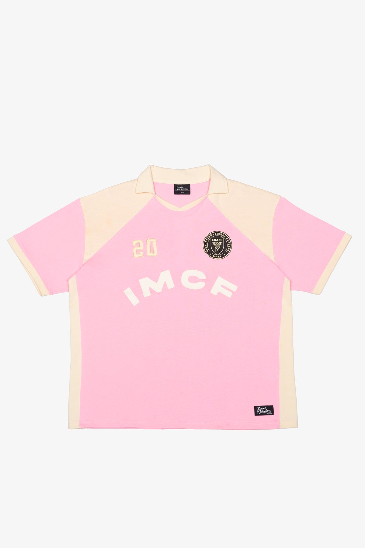 Inter Miami CF Colour Block Soccer Jersey - Pink / Ivory