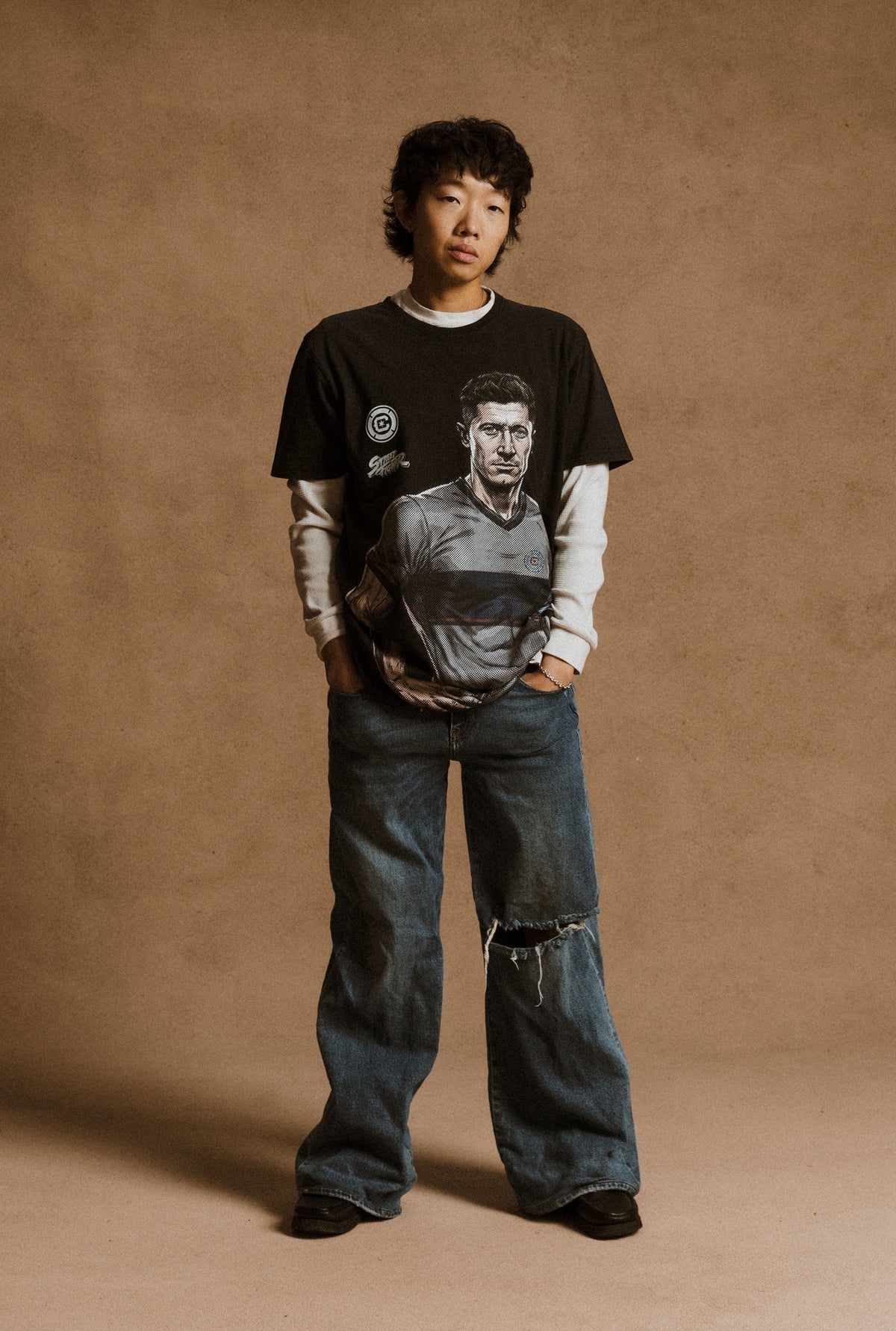 Chicago Fire FC x Street Fighter Robert Lewandowski Premium T-Shirt - Black