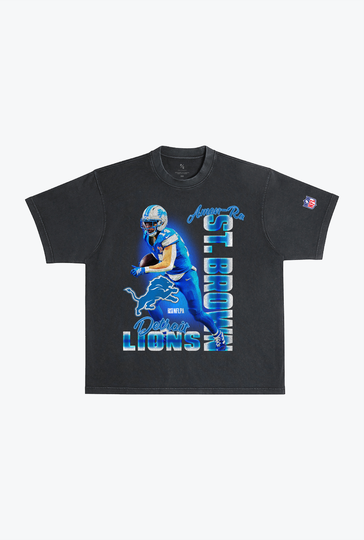 Amon-Ra St. Brown Heavyweight Garment Dyed T-Shirt - Black
