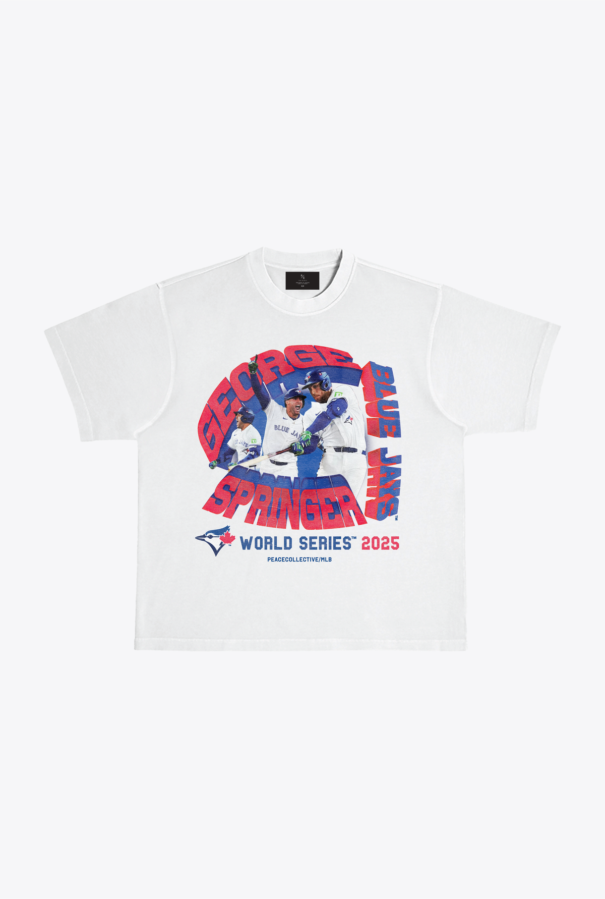 Toronto Blue Jays World Series 2025 George Springer Heavyweight T-Shirt - White
