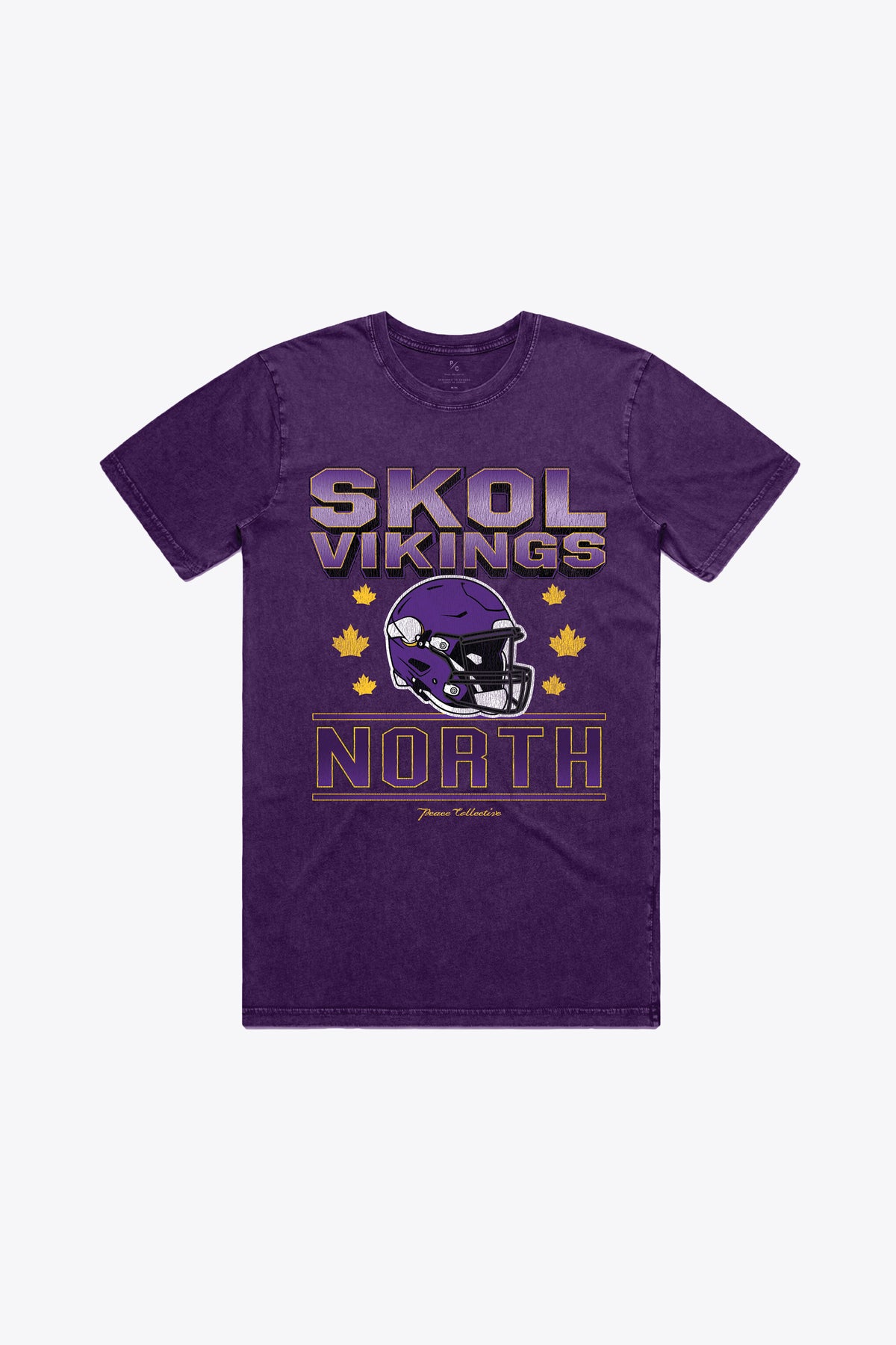 Minnesota Vikings Skol North Heavyweight Garment Dyed T-Shirt - Purple
