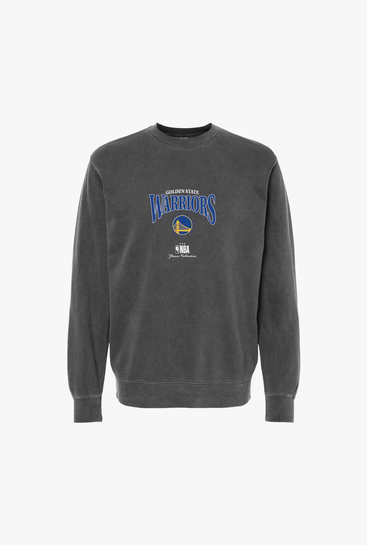 Golden State Warriors Pigment Dye Crewneck - Black