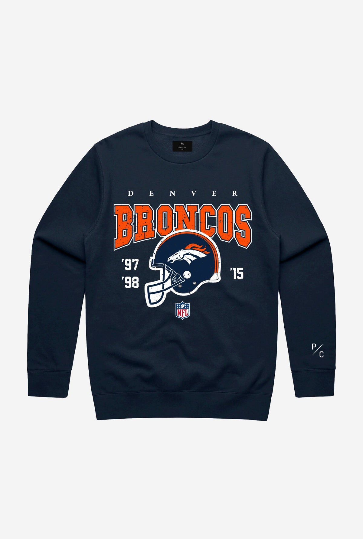 Denver Broncos Vintage Crewneck - Navy