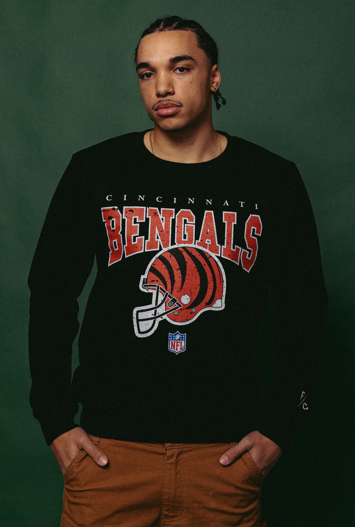 Cincinnati Bengals Vintage Crewneck - Black