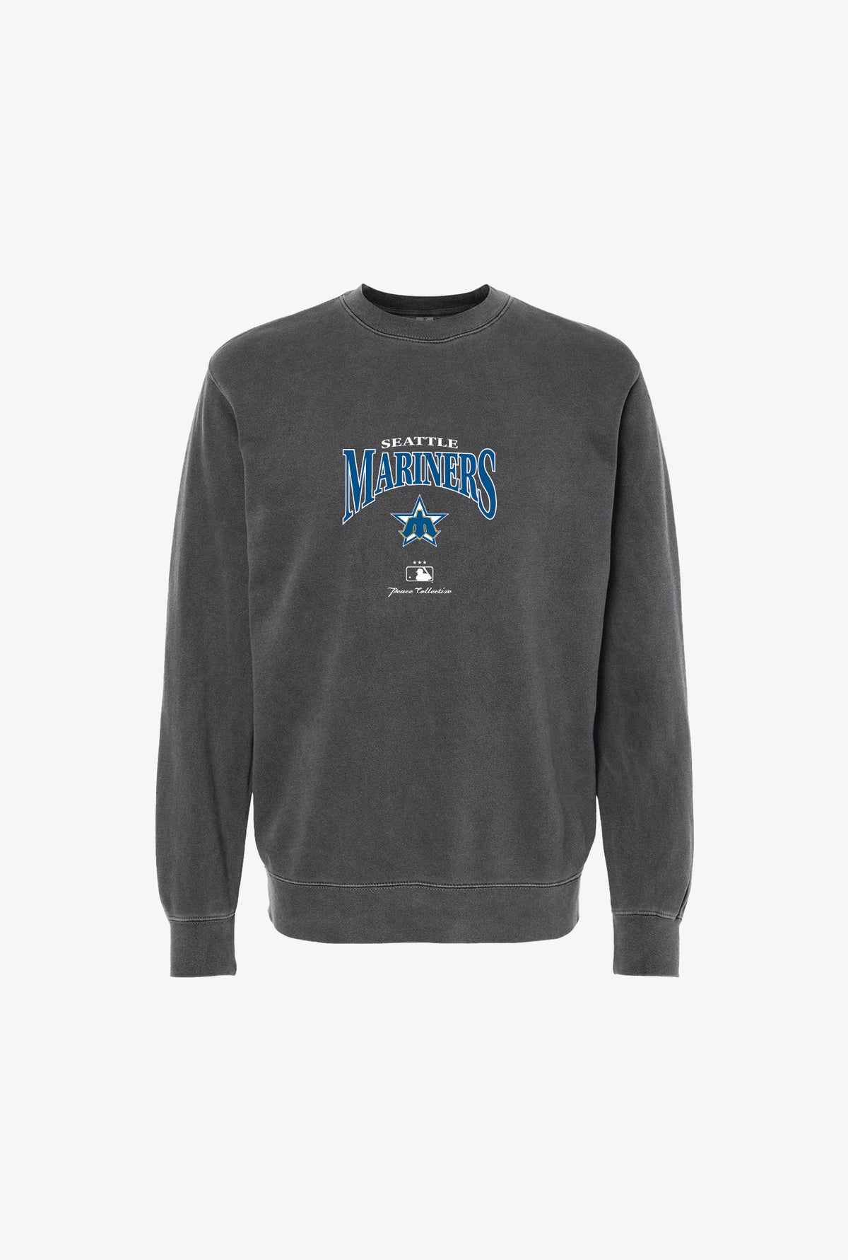 Seattle Mariners Pigment Dye Crewneck - Black