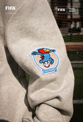 Coupe du Monde de la FIFA 1998 France Sweat-shirt à col rond épais - Gris cendré