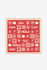 Euro Summer Scarf - Red