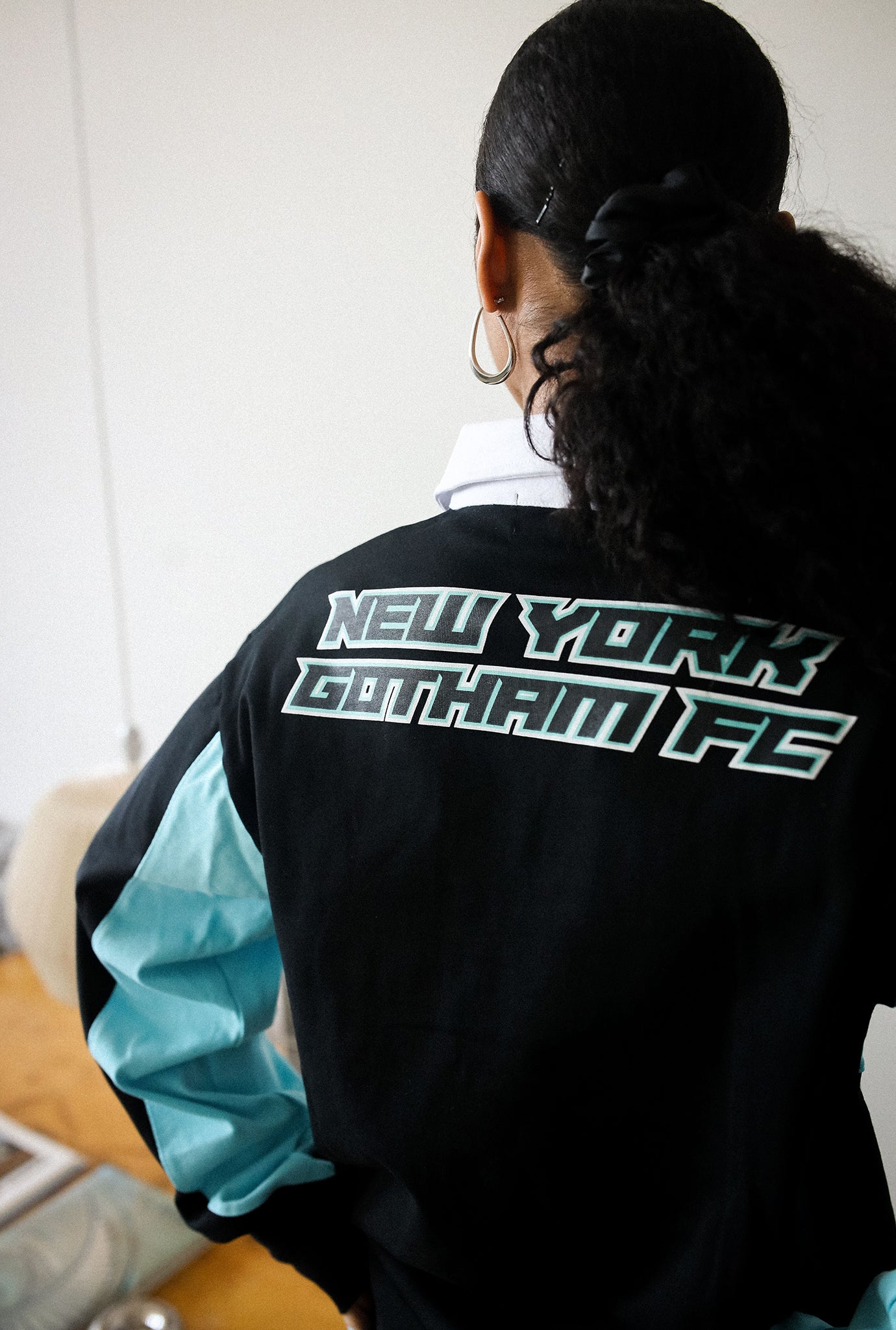 Gotham FC Rugby-Polo - Schwarz / Hellblau