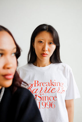 Breaking Barriers Women's Cropped T-Shirt - White