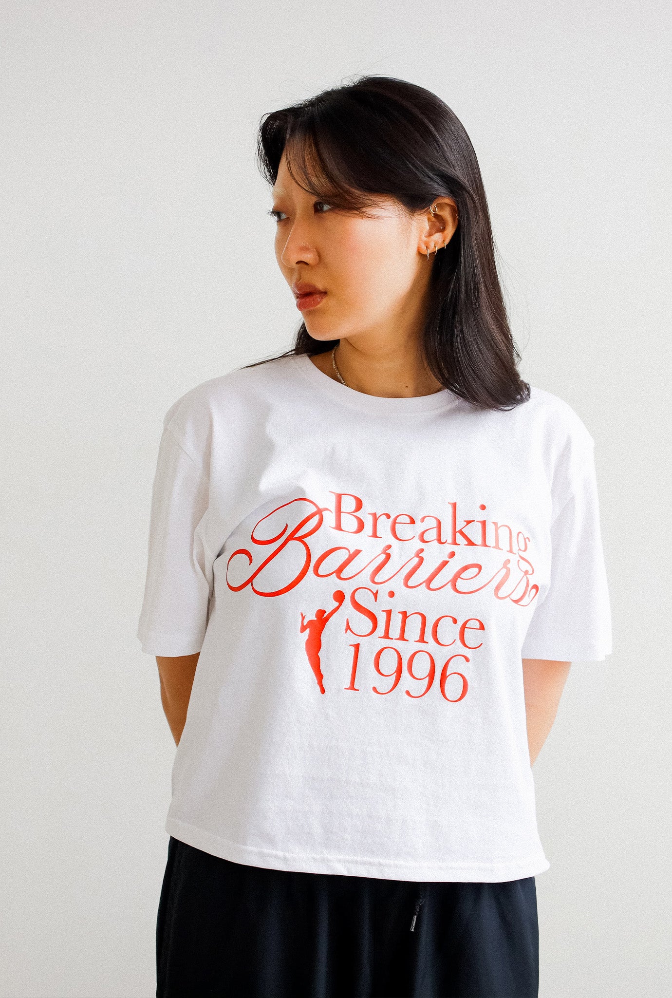 Breaking Barriers Women's Cropped T-Shirt - White