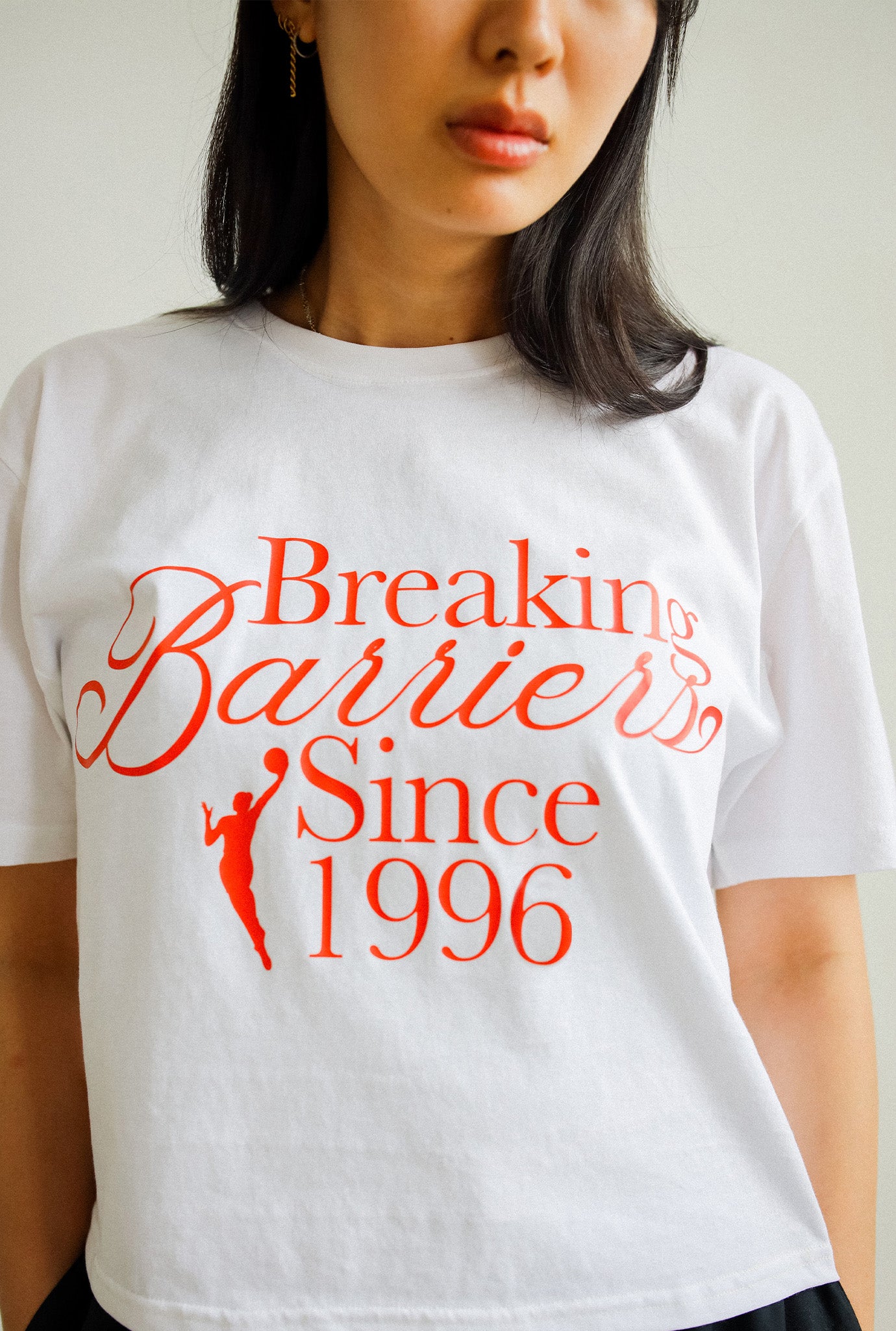 Breaking Barriers Women's Cropped T-Shirt - White